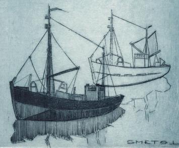 Originele ets van Léon Smets kopen