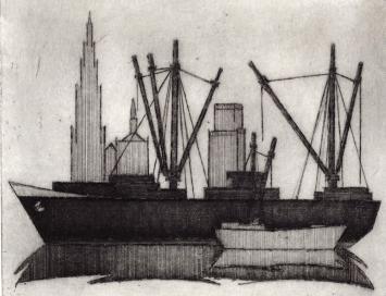 Schip op de Schelde te Antwerpen