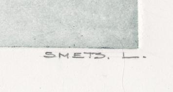 Groot schip en kleine zeilboot aan staketsel 6/20