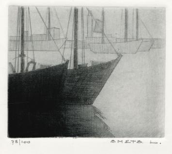 Een gesigneerde ets van Léon Smets kopen