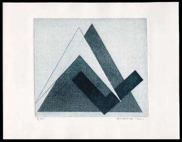 Abstracte ets van de Belgische kunstenaar Léon Smets kopen