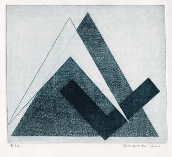 Genummerde ets van Léon Smets