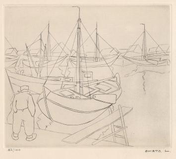 Een gesigneerde gravure van Léon Smets kopen