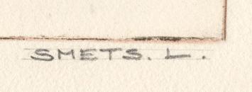 Droge naald ets, naakte zittende dame 4/10