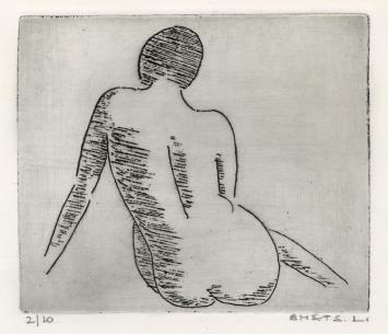 Gravure van Léon Smets, Belgische graficus