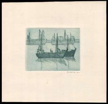 Oostendse ets van de Belgische kunstenaar Léon Smets kopen