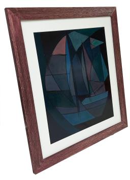 Abstracte zeilboten  – Léon Smets – 20th Century