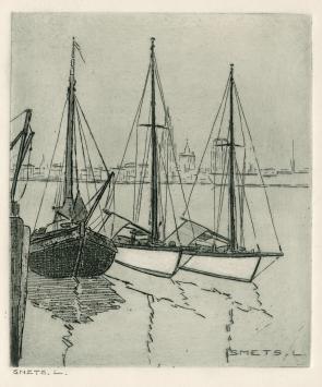 Een gesigneerde ets van Léon Smets aankopen