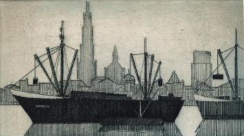 boten aan de Antwerpse kaai