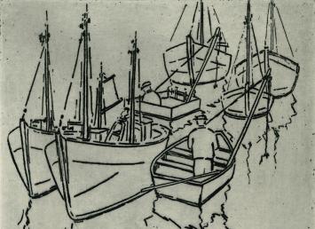 Gesigneerde ets van Léon Smets kopen