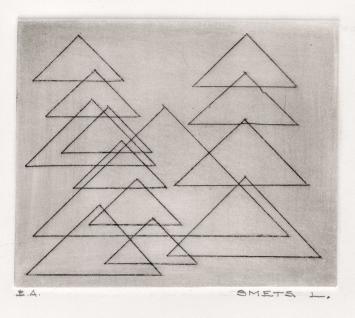 Kleine ets van Léon Smets, épreuve d'artiste