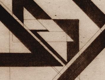 Abstract figuratief kunstwerk op papier