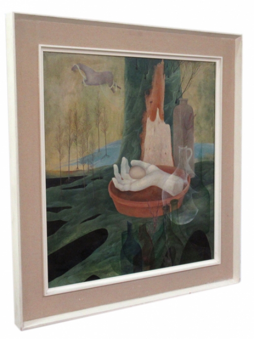 Surrealistisch schilderij van Sonja Rosalia Bauters kopen