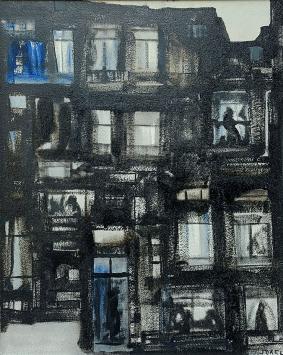 Appartement geschilderd door Gustaaf Sorel