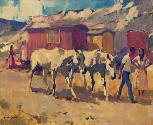 Schilderij van de Belgische kunstschilder John Gérard