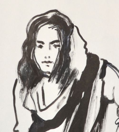 Spaanse vrouw zwart