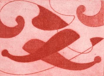 De Belgische etser Léon Smets  met een ets