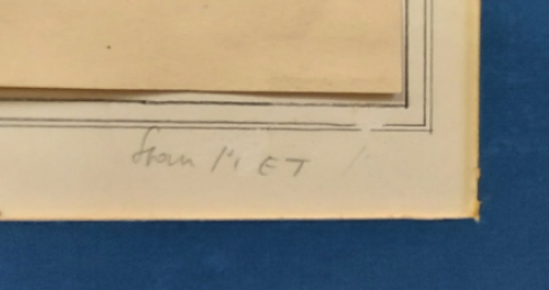 Potloodtekening van Belgische militair uit WO I