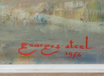 Hooiwagen in het Spaanse landschap 1976