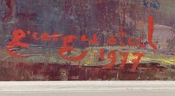 Stilleven bloemen en fruit 1977