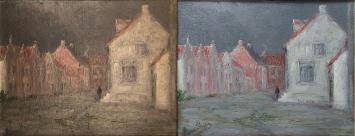 Kerkstraat te St Amands 1922
