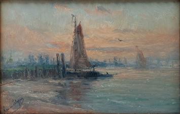 De oever van de Schelde te St Amands