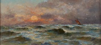 Kunstwerkje van de Belgische kunstschilder R. Steppe