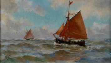 Kunstwerkje van de Belgische kunstschilder R. Steppe