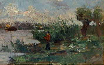 Kunstwerkje van de Belgische kunstschilder R. Steppe