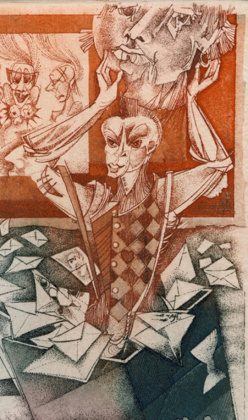 Ex Libris Het gedragen hoofd