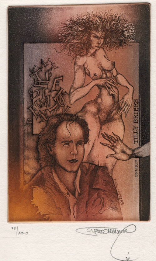 Ex libris voor Tilly Briers door Stijn Mommen