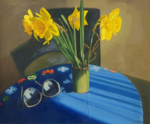 Kunstwerkje stilleven van A. Luyckx