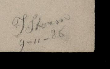 potloodtekening van 1886