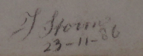 Originele potloodtekening van Jacobus Storm