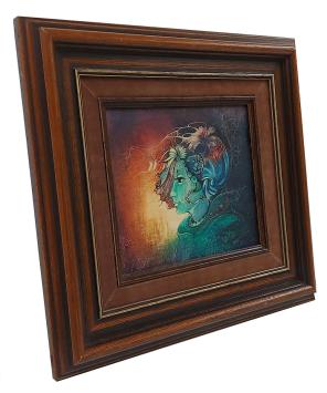 Dromerige dame, surrealistisch kunstwerk