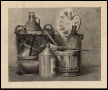 Oude tekening van de Nederlandse kunstenaar Jacobus Storm kopen