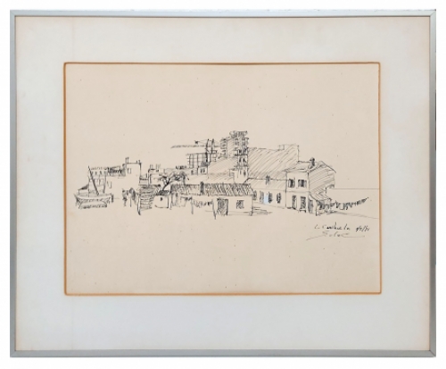 Tekening van de Belgische kunstenaar Lucien Calus  kopen