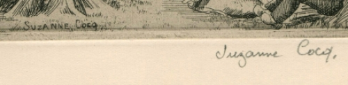 Kunstwerkje van de Belgische etser Suzanne Cocq kopen