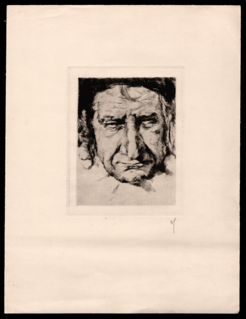 Ets van de Gentse kunstenaar Wilfried Sybrands