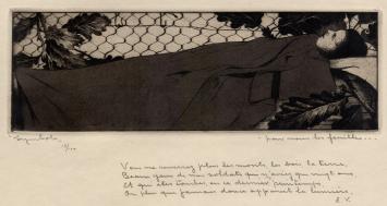 M. Langaskens met twee etsen uit 1934