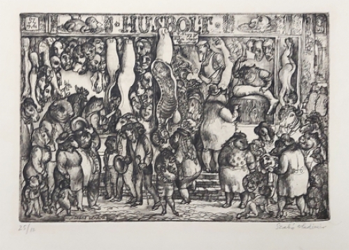 Ets van de Hongaarse etser Vladimír Szabó