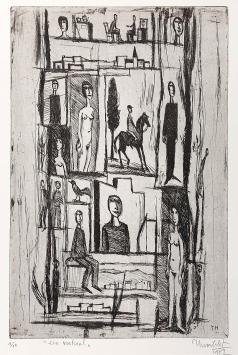 Kunstwerkje op papier van de Belgische kunstenaar Theo Humblet kopen