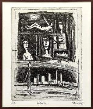 Kunstwerkje op papier van de Leuvense kunstenaar Theo Humblet kopen