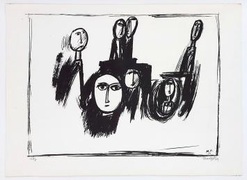 Kunstwerkje op papier van de kunstenaar Theo Humblet kopen