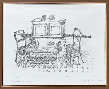 Interieur, litho van de Belgische kunstenaar Théo Van Rintel kopen