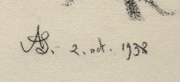 Tekening van Armand Jamar uit 1938 kopen