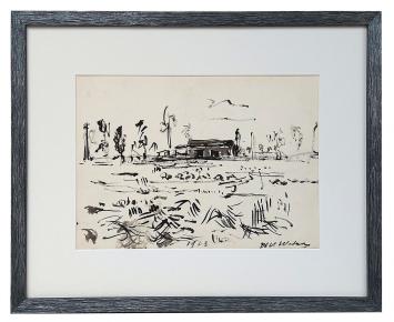 Tekening van de Belgische artiest Wolvens