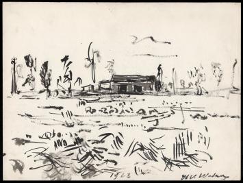 Kunstwerkje op papier van Henri Victor Wolvens aankopen