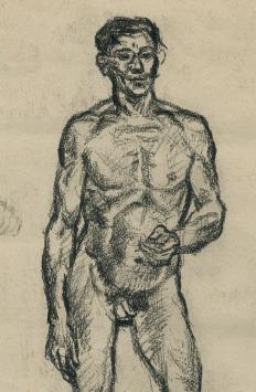 Naakttekening van Lucien van der Borcht kopen