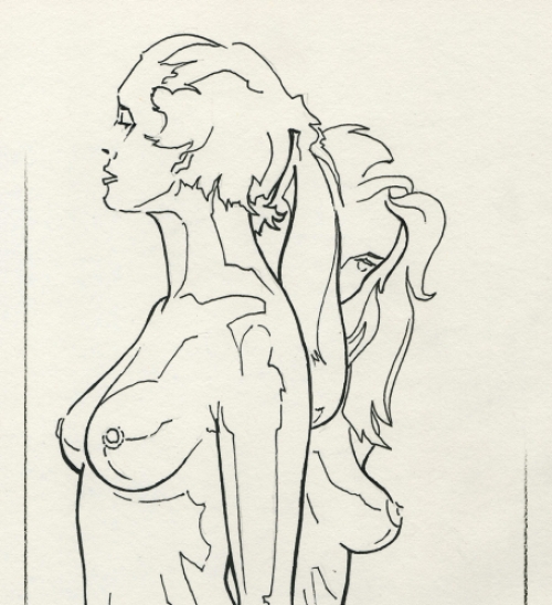 Pentekening van de Belgische kunstenaar Eugène Eechaut kopen